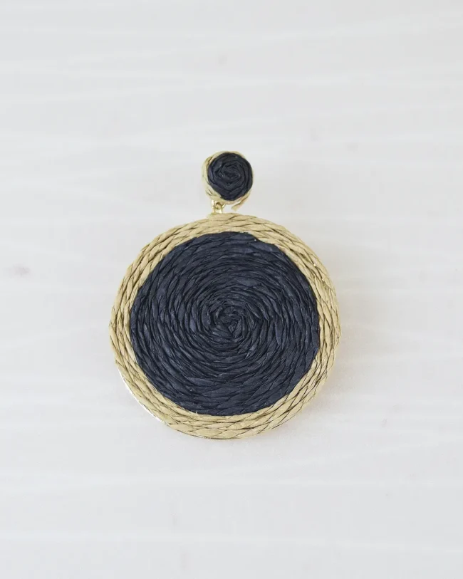 Arete Espiral Fibras Negro