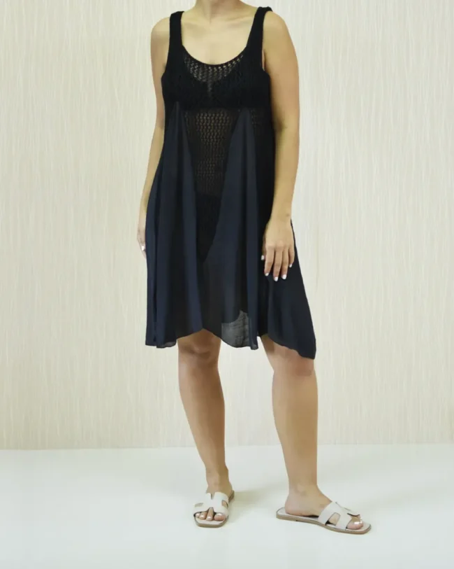 Vestido Playa Red Negro